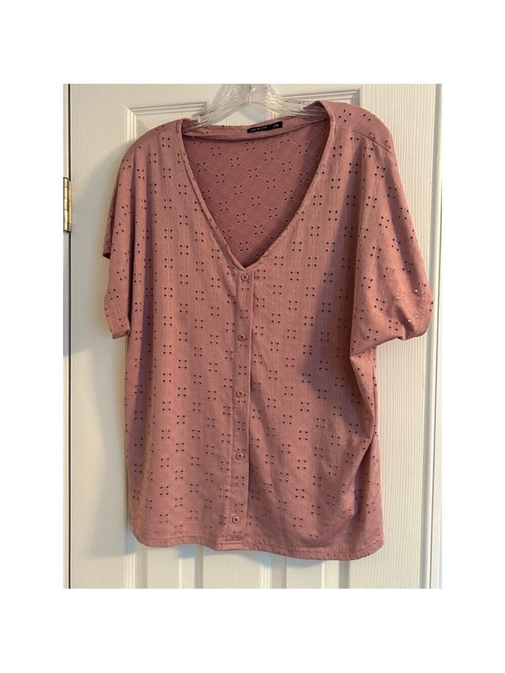 🔵Women's SHEIN Blouse Top 2XL Pink